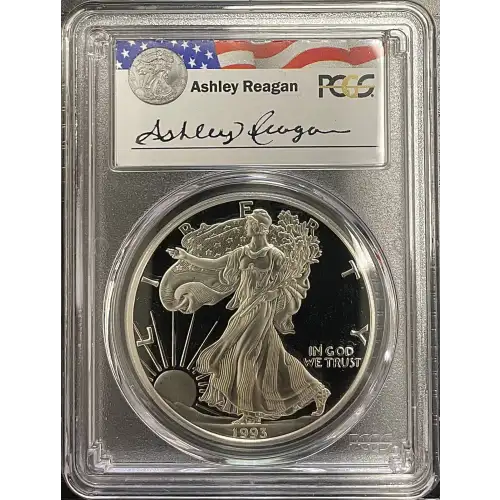 1993(P) - 1oz Silver Eagle Reagan Legacy Series - S$1 PCGS PR69DCAM (D11-B14)
