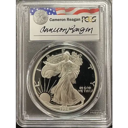 1994(P) - 1oz Silver Eagle Reagan Legacy Series - S$1 PCGS PR69DCAM (D11-B14)
