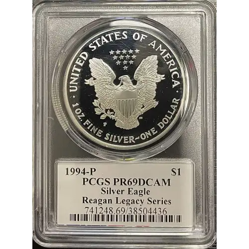 1994(P) - 1oz Silver Eagle Reagan Legacy Series - S$1 PCGS PR69DCAM (D11-B14)