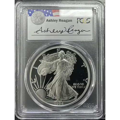 1994(P) - 1oz Silver Eagle Reagan Legacy Series - S$1 PCGS PR69DCAM (D11-B14)