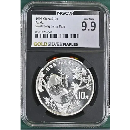 1995 China S10Y Panda Small- NGC-  Twig Large Date MS69