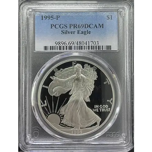 1995(P) - 1oz Silver Eagle - S$1 PCGS PR69DCAM (D11-B14)