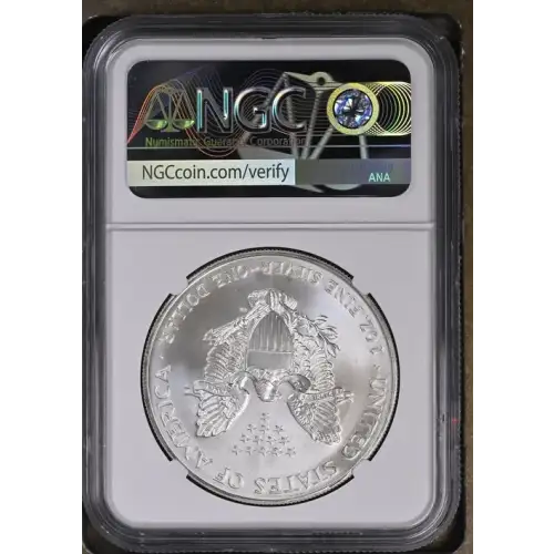 1996- 1oz Silver Eagle S$1 NGC MS 69 (D10-B7) (2)