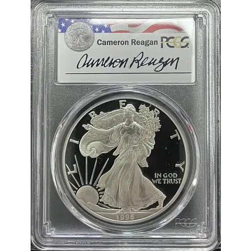 1996(P) - 1oz Silver Eagle Reagan Legacy Series - S$1 PCGS PR69DCAM (D11-B14)