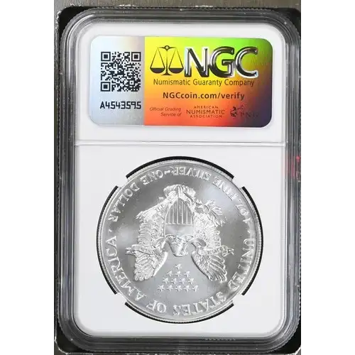 1999 - 1oz Silver Eagle S$1 NGC MS69 (D10-B11) (2)
