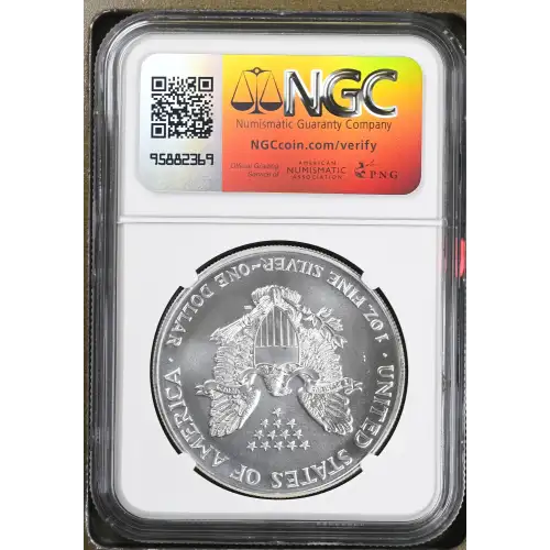 1999 - 1oz Silver Eagle S$1 NGC MS69 (D11-B2) (2)