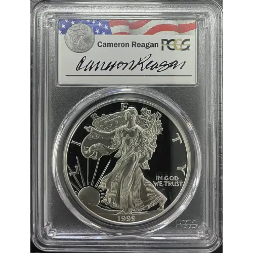 1999(P) - 1oz Silver Eagle Reagan Legacy Series - S$1 PCGS PR69DCAM (D11-B17)