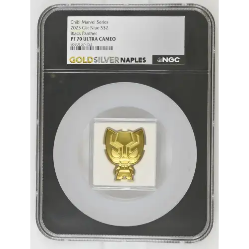 1oz Black Panther Gilt Silver Coin - Niue $2 - (2)