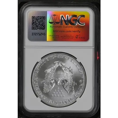 2000 - 1oz Silver Eagle S$1 NGC MS69 (D10-B13) (2)