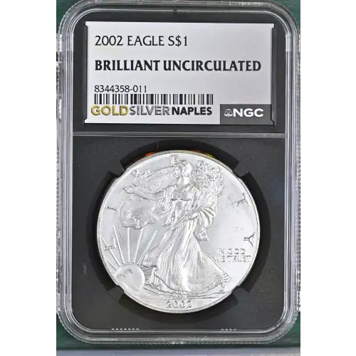 2002 - 1oz Silver Eagle S$1 NGC MS69 (D10-B17) [DUPLICATE for #570498]