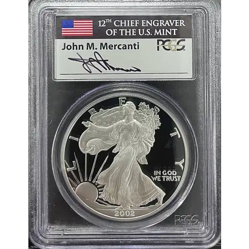 2002(W) - 1oz Silver Eagle - S$1 PCGS PR69DCAM (D11-B14)