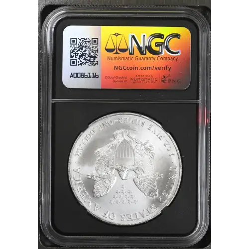 2003 - 1oz Silver Eagle S$1 NGC BRILLIANT UNCIRCULATED (D10-B34) (2)