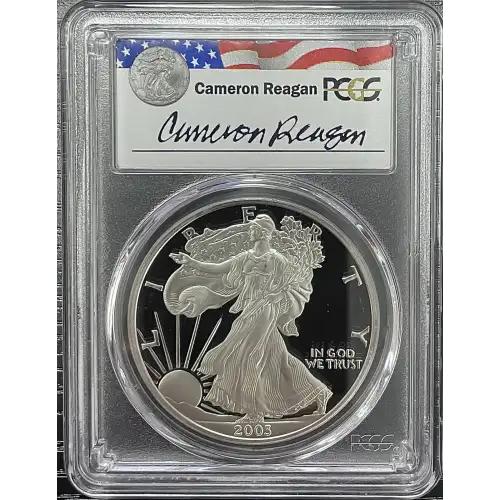 2003(W) - 1oz Silver Eagle Reagan Legacy Series - S$1 PCGS PR69DCAM (D11-B17)