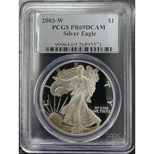 2003(W) - 1oz Silver Eagle - S$1 PCGS PR69DCAM (D11-B17)