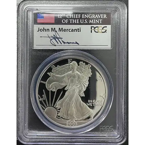 2003(W) - 1oz Silver Eagle - S$1 PCGS PR69DCAM (D11-B17)