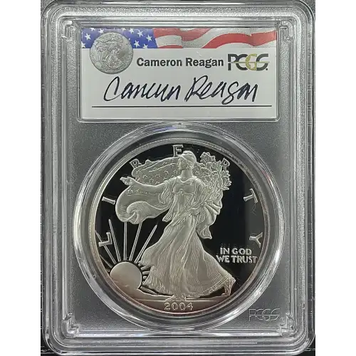 2004(W) - 1oz Silver Eagle Reagan Legacy Series - S$1 PCGS PR69DCAM (D11-B17)
