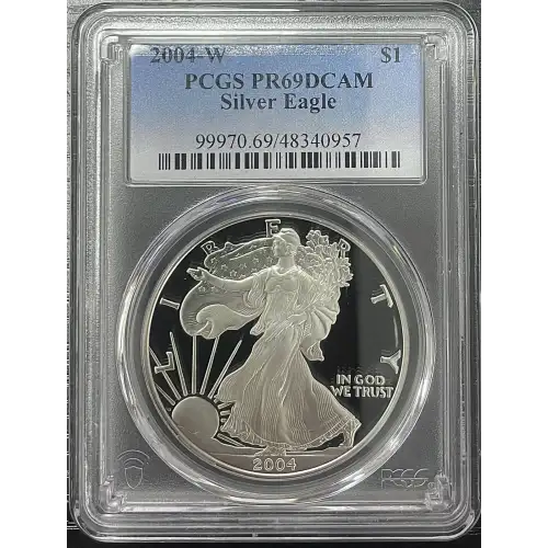 2004(W) - 1oz Silver Eagle - S$1 PCGS PR69DCAM (D11-B17)