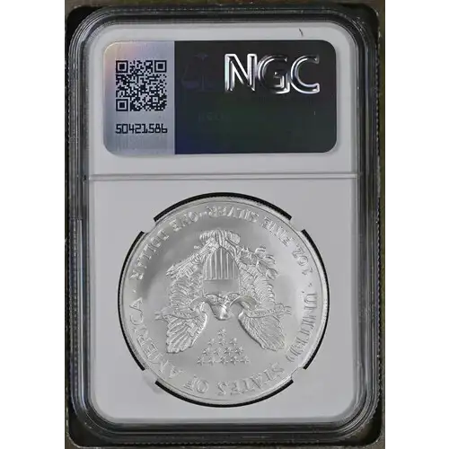 2005- 1oz Silver Eagle S$1 NGC MS 69 (D10-B6) (2)