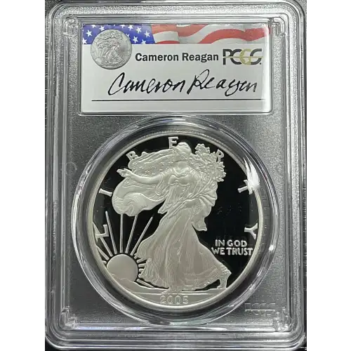 2005(W) - 1oz Silver Eagle Reagan Legacy Series - S$1 PCGS PR69DCAM (D11-B14)