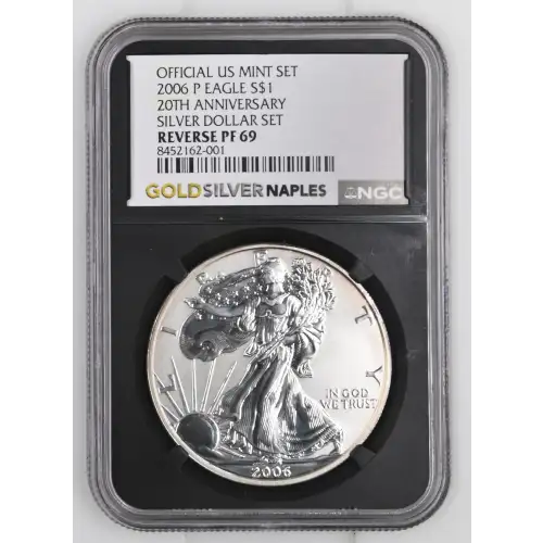 2006 P 20TH ANNIVERSARY SILVER DOLLAR SET OFFICIAL US MINT SET (2)