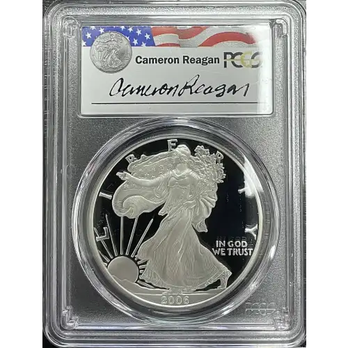 2006(W) - 1oz Silver Eagle Reagan Legacy Series - S$1 PCGS PR69DCAM (D11-B14)