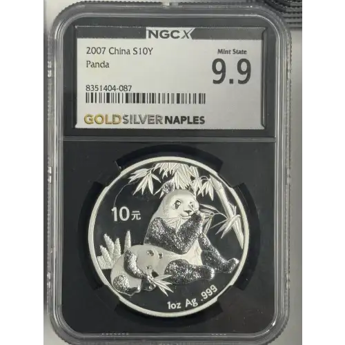 2007 1 oz China Panda s10y Mint State 9.9