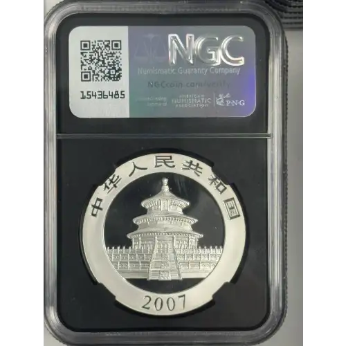 2007 1 oz China Panda s10y Mint State 9.9  (2)