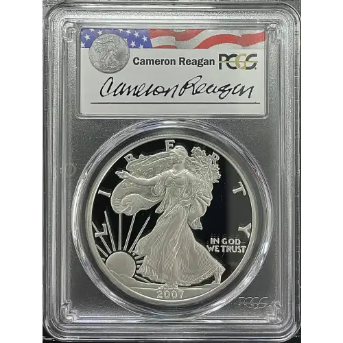 2007(W) - 1oz Silver Eagle Reagan Legacy Series - S$1 PCGS PR69DCAM (D11-B14)