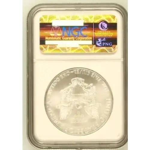 2008 - 1oz Silver Eagle S$1 NGC MS69 (S19A-B3) (2)