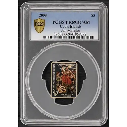 2009 PCGS PR69DCAM Cook Islands Jan Matejko (OB-161)
