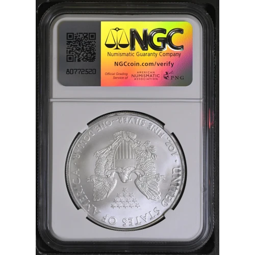 2010 - 1oz Silver Eagle S$1 NGC MS69 (D11-B1) (2)
