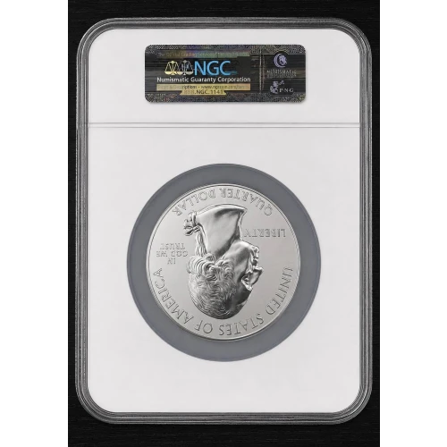 2010 5oz SILVER 25C HOT SPRINGS MS69 EARLY RELEASES (OB-168)