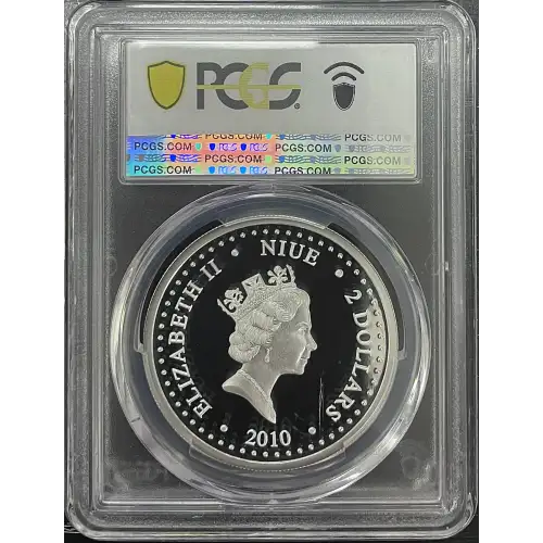 2010 Niue 0.743oz - 12 Days of Christmas 5 Golden Rings PCGS PR69DCAM (D11-B19)