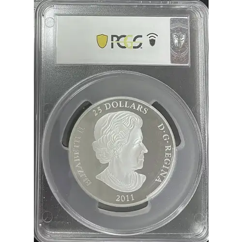 2011 - 2oz Canada S$25 Toronto City Map - PCGS PR69DCAM (D-7) (2)