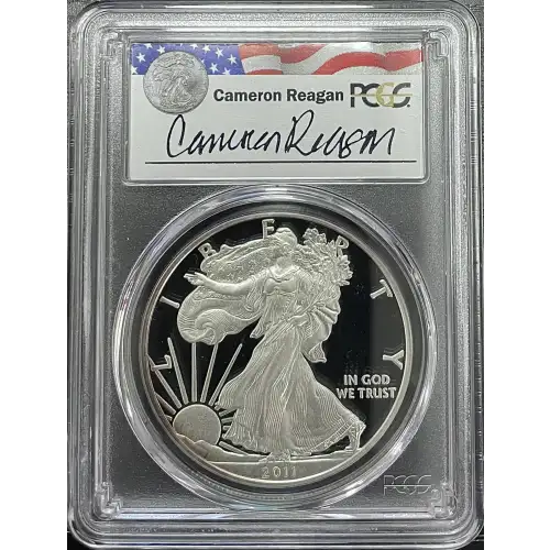 2011(W) - 1oz Silver Eagle Reagan Legacy Series - S$1 PCGS PR69DCAM (D11-B14)