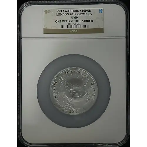 2012 - 5oz G. Britain S10PND - London 2012 Olympics - NGC PF69 (D-8)