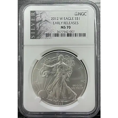 2012 W BURNISHED SILVER EAGLE EARLY RELEASES