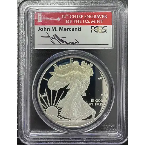 2012(S) - 1oz Silver Eagle 75th Ann. First Strike - S$1 PCGS PR70DCAM (D11-B17)