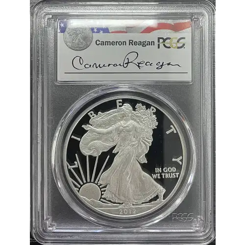 2012(W) - 1oz Silver Eagle Reagan Legacy Series - S$1 PCGS PR69DCAM (D11-B17)