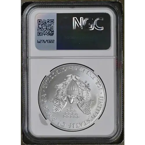 2013- 1oz Silver Eagle S$1 NGC MS 69 (D10-B8) (2)