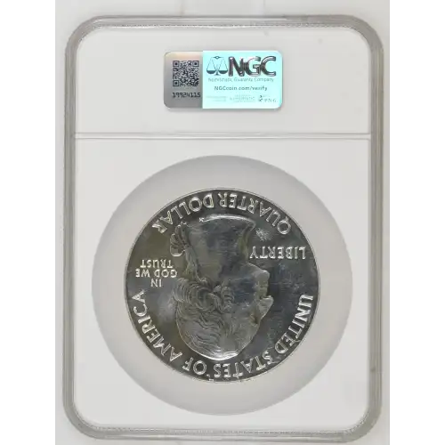 2013 - 5oz Silver Peace Memorial Quarter - NGC MS62 PL (D-7)