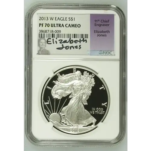 2013(W) - 1oz Silver Eagle S$1 NGC PF70 UC (S13A-B1)