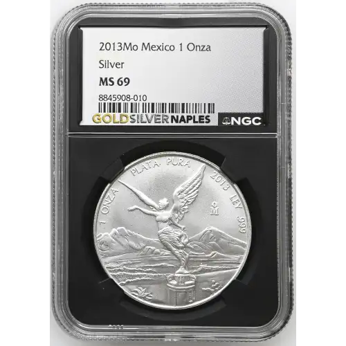 2013Mo - Mexico 1 Onza Silver Libertad - MS69 (S18A-B1)