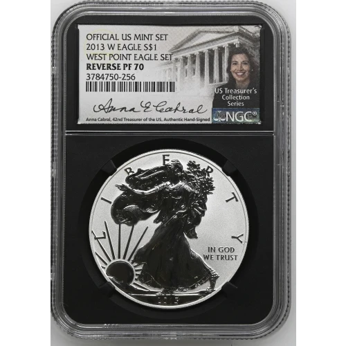 2013W - 1oz Silver Eagle West Point Eagle Set - S$1 NGC REVERSE PF70 (S20B-B10)