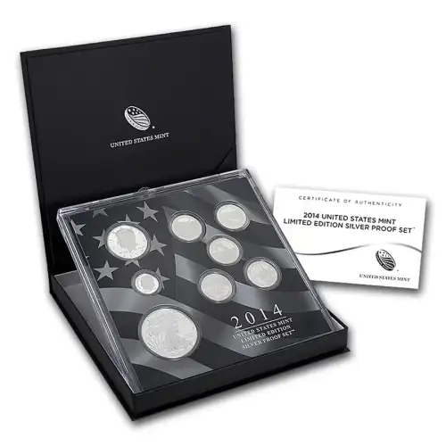2014 United States Mint Limited Edition 2.5oz Silver Proof Set (D-8)
