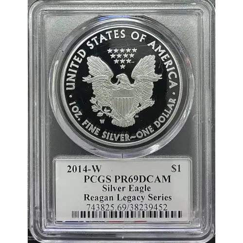 2014(W) - 1oz Silver Eagle Reagan Legacy Series - S$1 PCGS PR69DCAM (D11-B14)