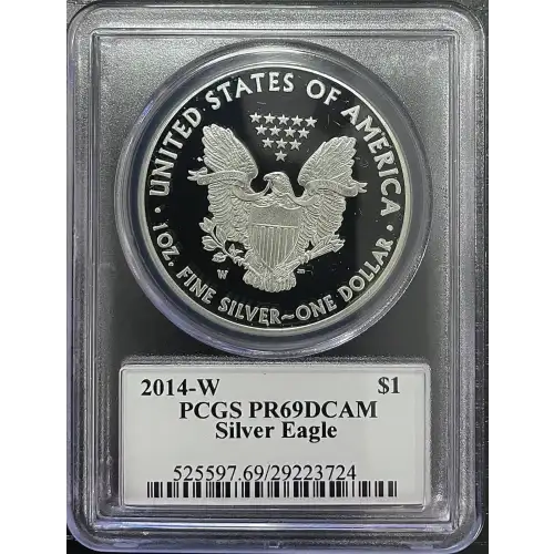 2014(W) - 1oz Silver Eagle - S$1 PCGS PR69DCAM (D11-B14)