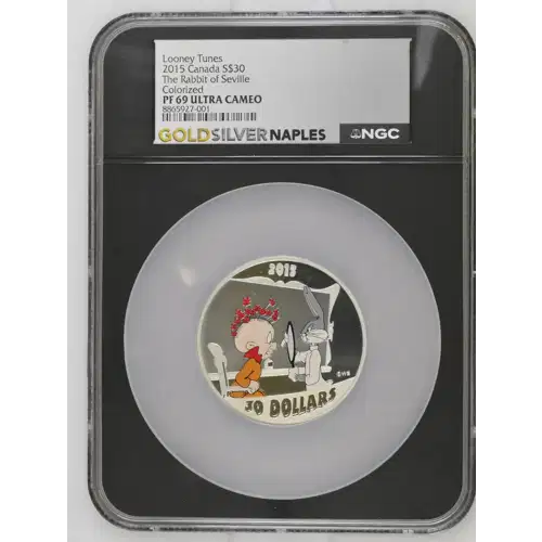 2015 - 2oz The Rabbit of Seville Silver Coin - Canada $30 - NGC PF-69 (D-3)