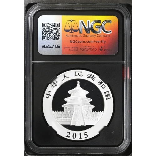 2015 - 1oz China Panda S10Y - NGCX MS 10 (S12B-B12)