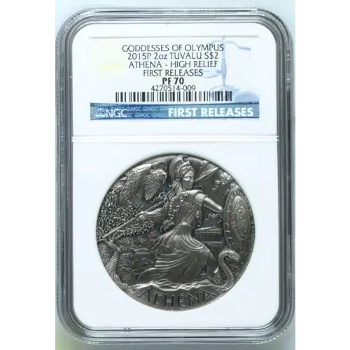 2015P 2oz ATHENA - HIGH RELIEF FIRST RELEASES GODDESSES OF OLYMPUS (2)